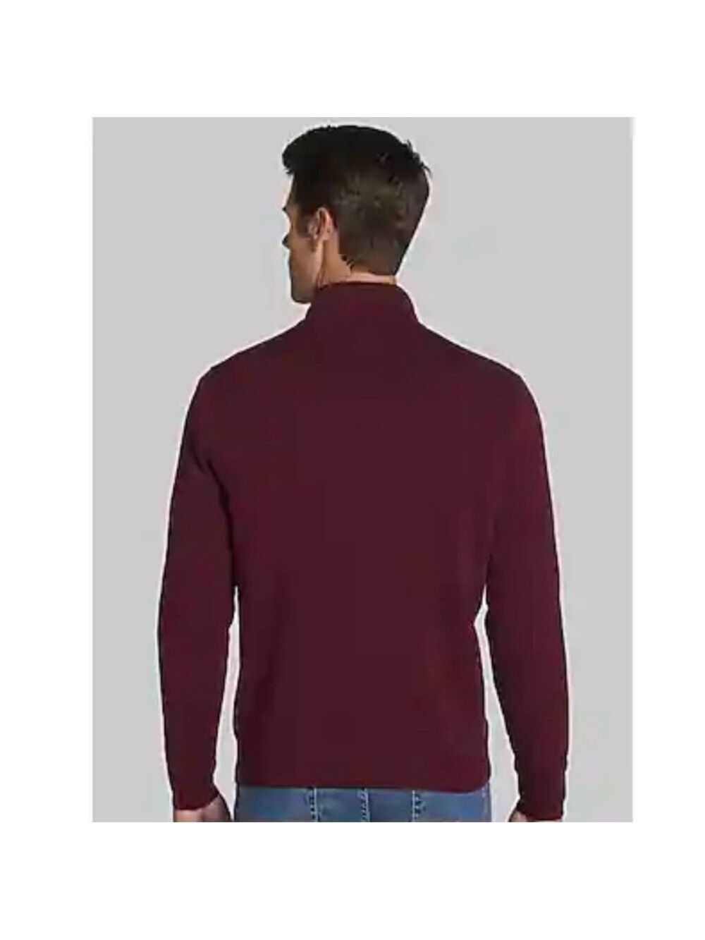 Jos. A. Bank Men's Burgundy Traveler Pima Cotton Sweater NEW WITH TAGS - Picture 8 of 11